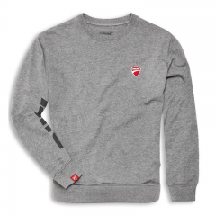 Ducati Logo Round-neck 長袖衣 -灰